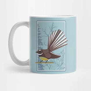 Fantail New Zealand Bird Mug